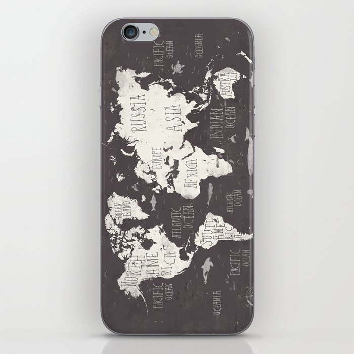 The World Map iPhone Skin