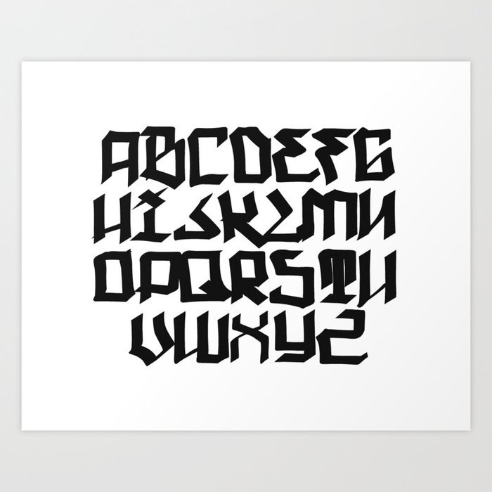 graffiti letter fonts