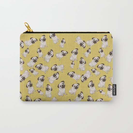 Pug Pattern Carry-All Pouch