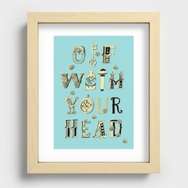 Off With Your Head Recessed Framed Print