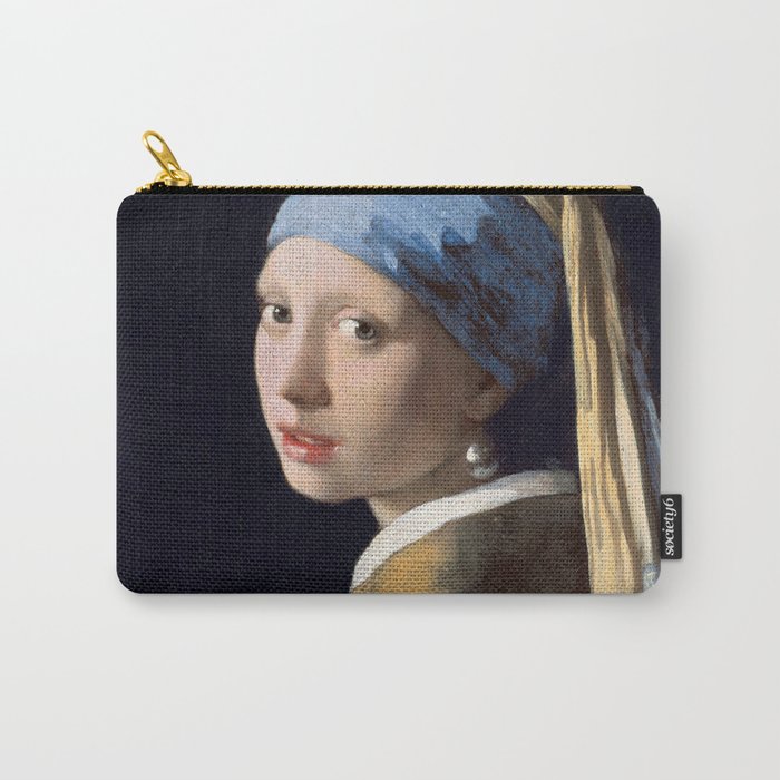 Girl with a Pearl Earring by Johannes Vermeer Carry-All Pouch
