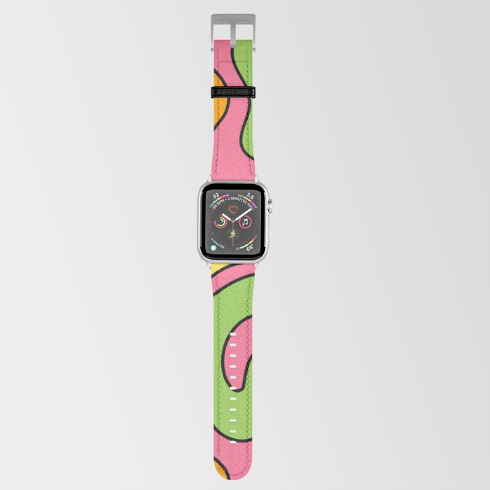 Retro Warped Swirl Marble Pattern Apple Watch Band