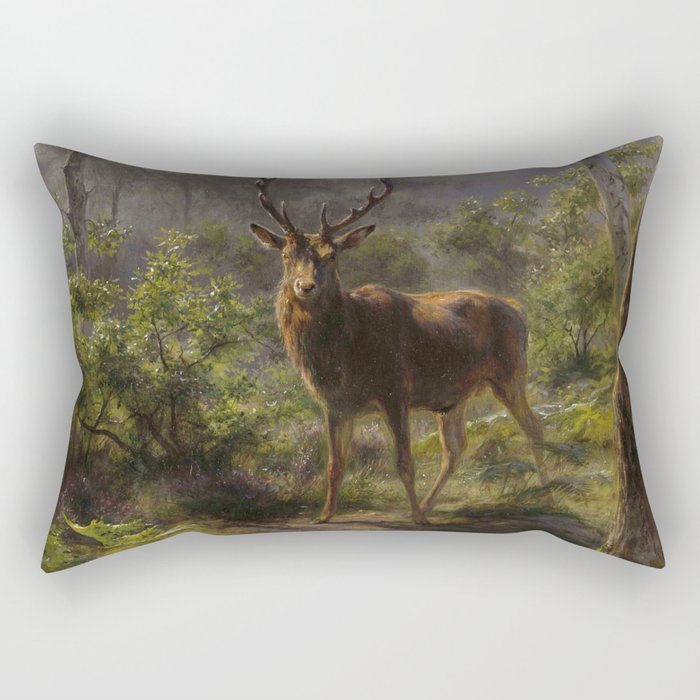 Rosa Bonheur, A stag, un cerf Rectangular Pillow