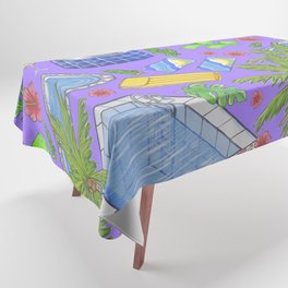 Pool Paradise - Purple Tablecloth