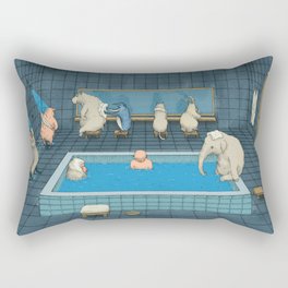 The Bathers Rectangular Pillow