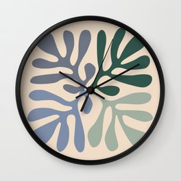 Matisse cutouts abstract drawing, Wall Clock
