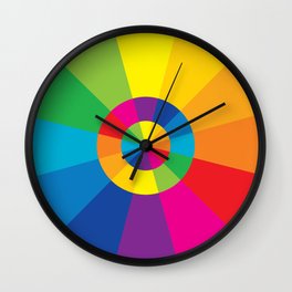 Color Wheel Wall Clock