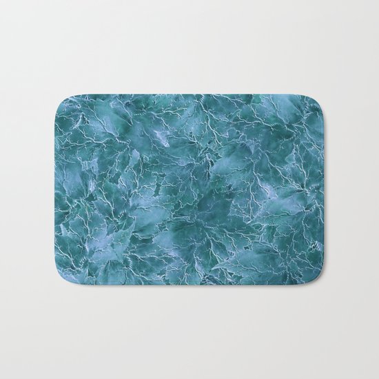 Frozen Leaves 17 Bath Mat