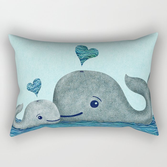 Gray Whale Mini Pillow, Accent Pillows