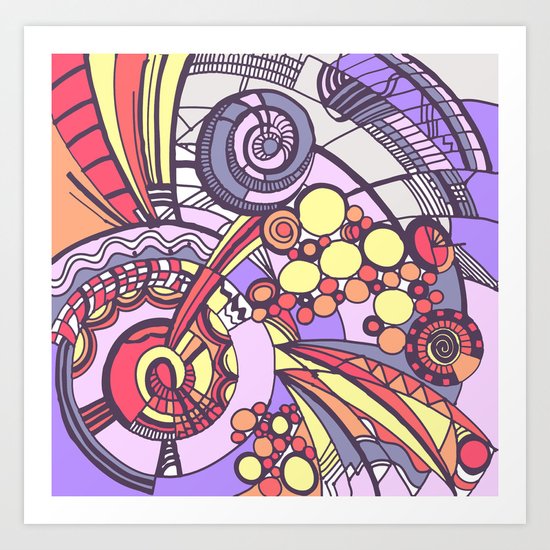 my doodles 3B Art Print