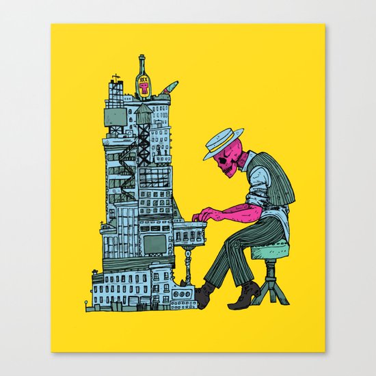 The Undead Pianist Canvas Print