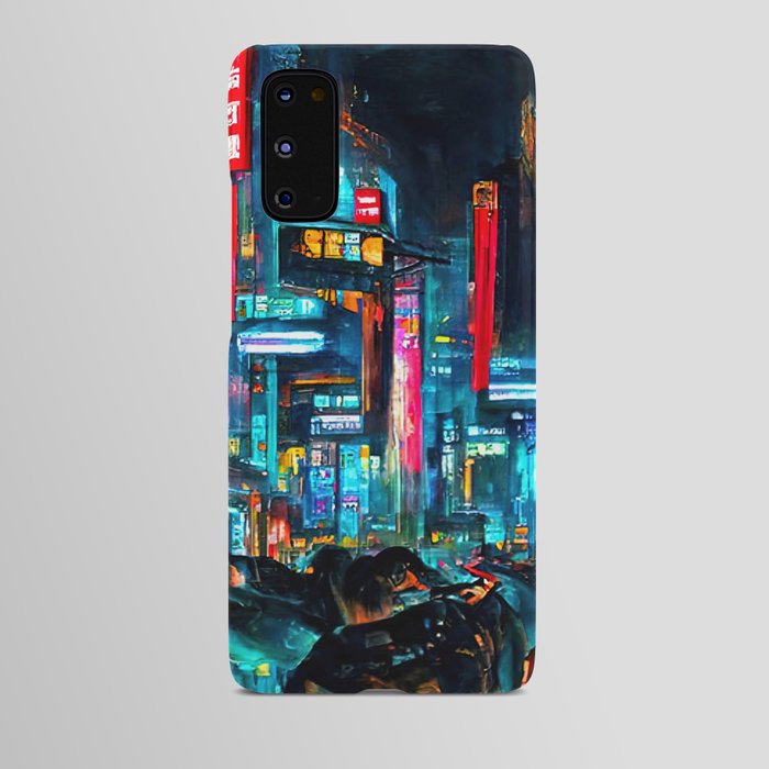 Streets of Tokyo at night Android Case