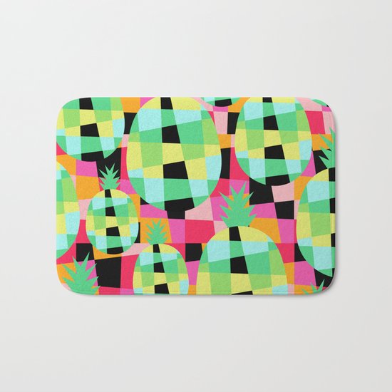 Pop-Pineapple Bath Mat