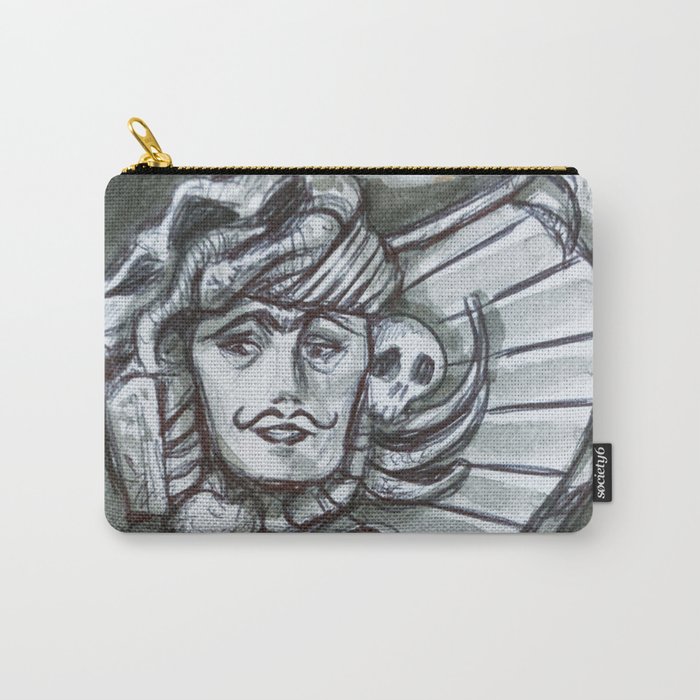 Skull Harp Carry-All Pouch
