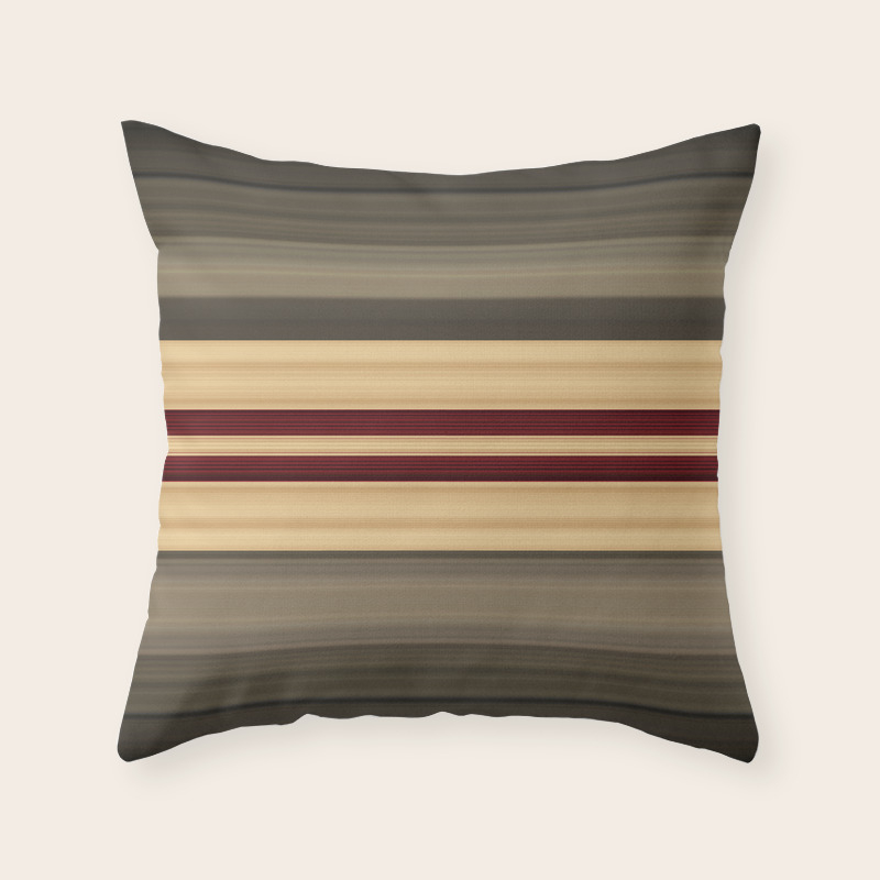 Rich Gold Burgundy Stripes Throw Pillow By Artaddiction45 Society6