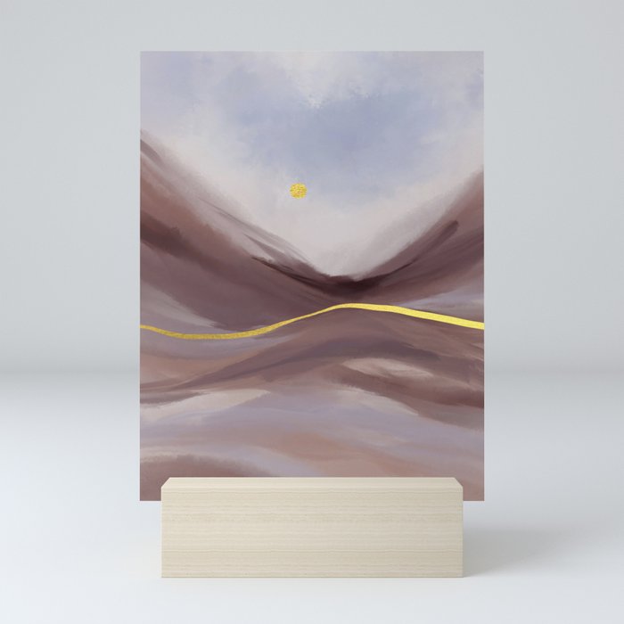 Desert canyon Mini Art Print