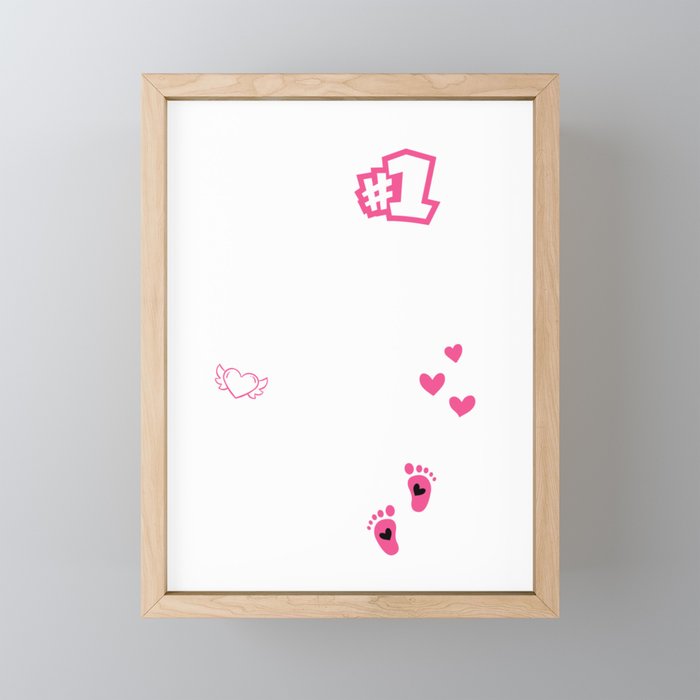 Funny Womens My first Mother's day, Cool Mothers Day 2022 Framed Mini Art Print