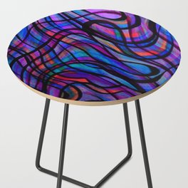 Unfolding Concept Fabstracts Art Side Table