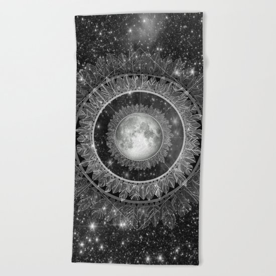 Major Tom (floating in my tin can, far above the Moon) Beach Towel