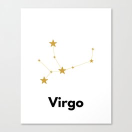 Virgo, Virgo Sign Canvas Print