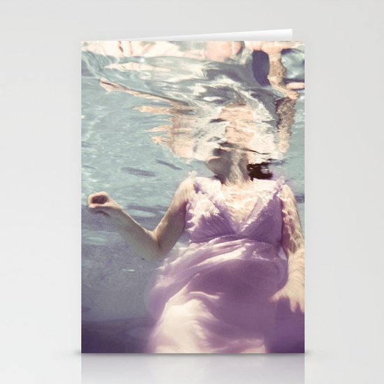 Dive in Violet Stationery Cards