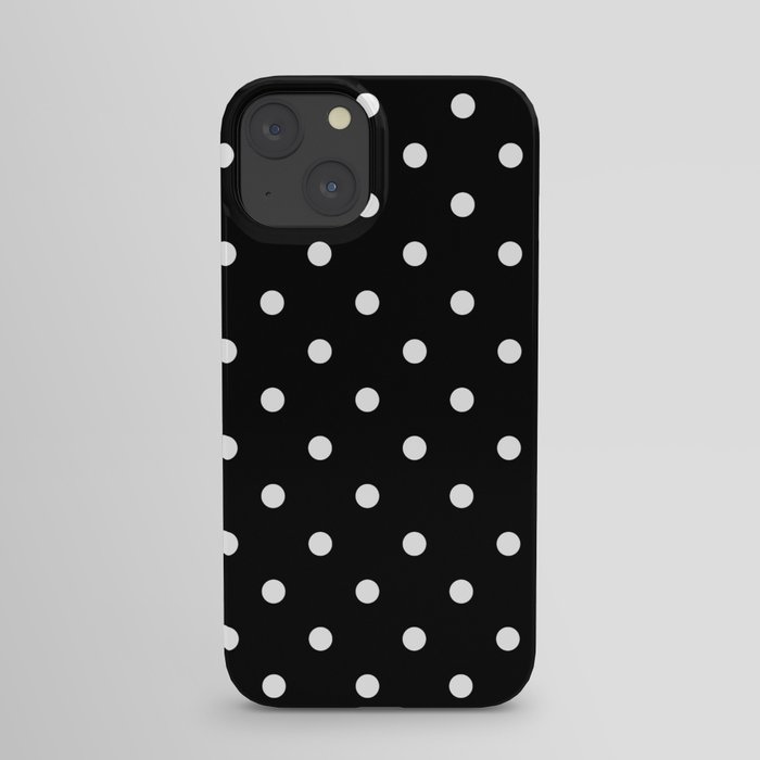 Black & White Polka Dots iPhone Case