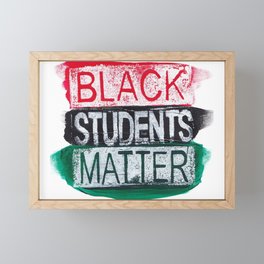 Black Matters Framed Mini Art Print