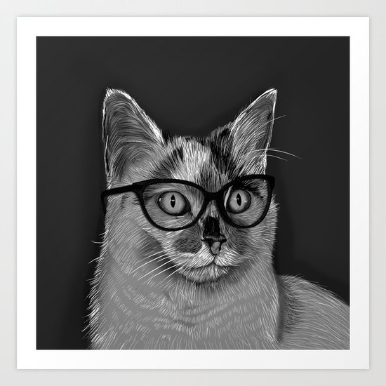 She's A Cool Cat Art Print