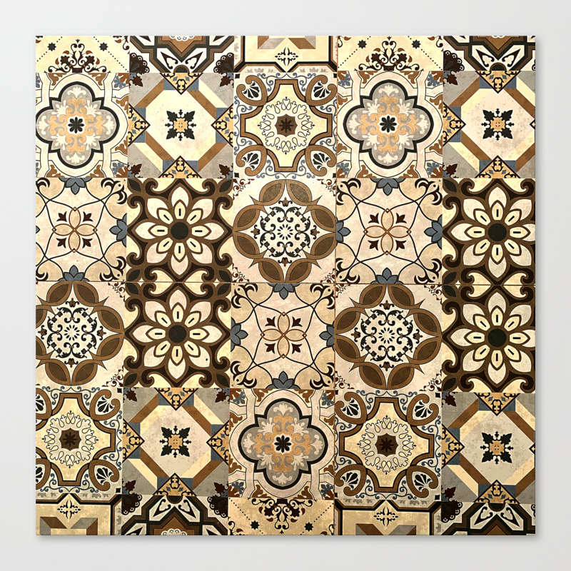 Moroccan Tiles Brown Spanish, Mosaic Tile Patterns