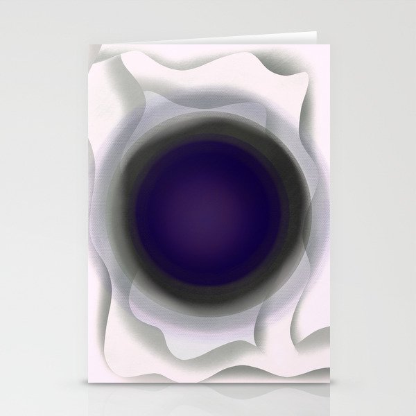 Purple nucleus Stationery Cards