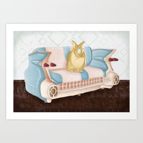 Bunny Business Art Print