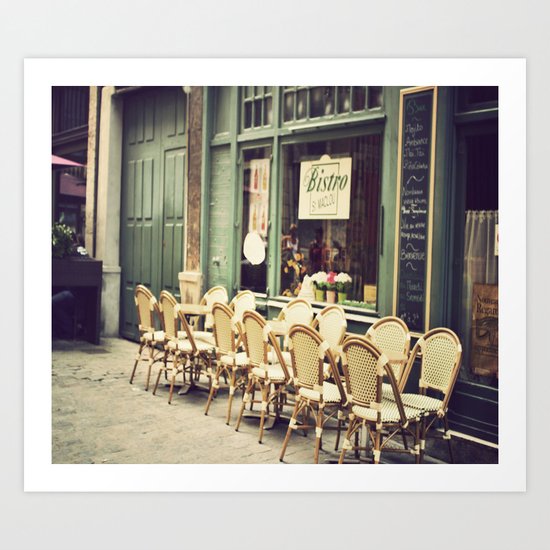 Le petit café Art Print