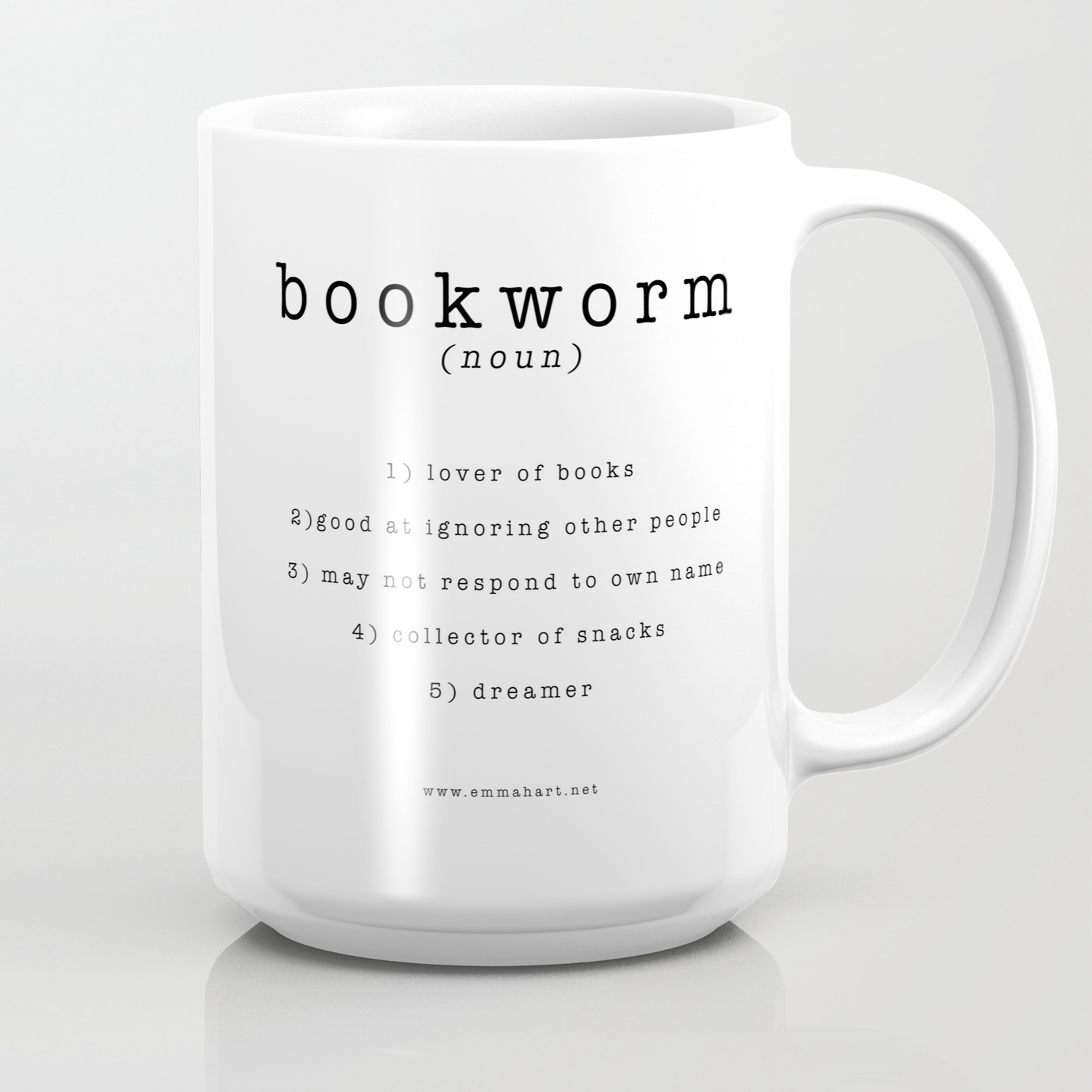 Book Worm Latte Mug