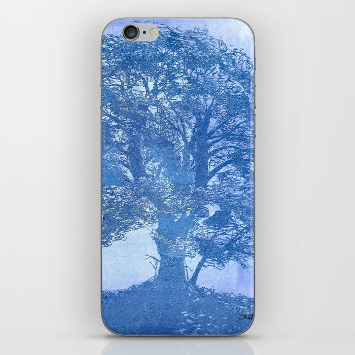 Oak Tree Lithograph iPhone Skin