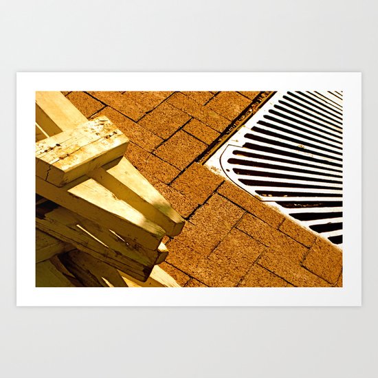Construction Grid Art Print