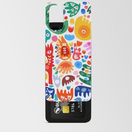 Spring Gouache Cut Out Joyful Abstract Pattern Design  Android Card Case