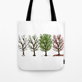Four Seasons of Trees Tote Bag