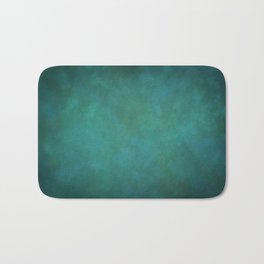 Abstract Soft Watercolor Gradient Ombre Blend 11 Teal, Turquoise, Green and Blue Bath Mat