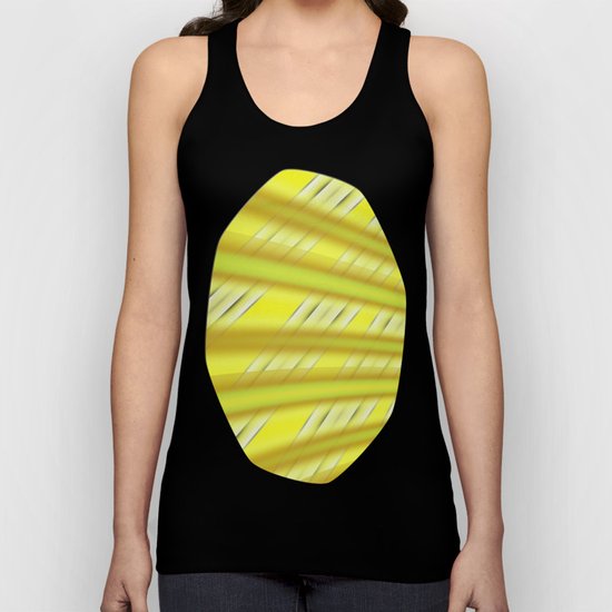 Fractal Play in Citruslicious Unisex Tank Top