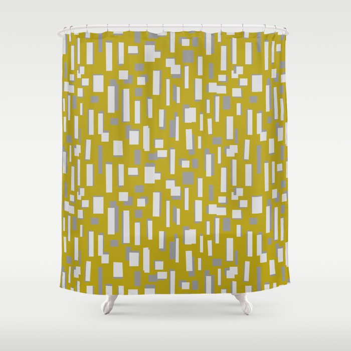 Platte mustard Shower Curtain
