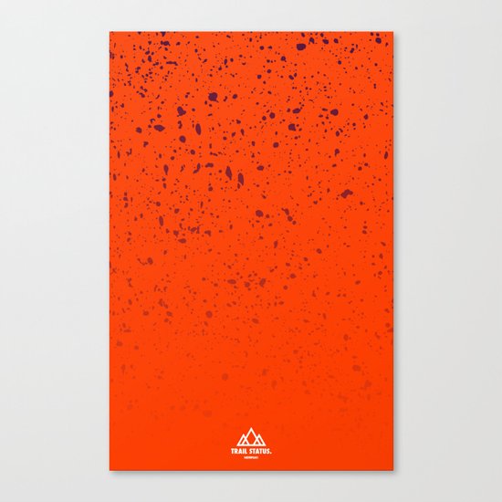 Trail Status / Orange Canvas Print