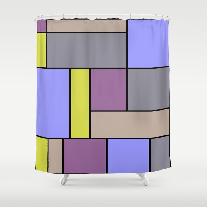 Mondrian #54 Shower Curtain