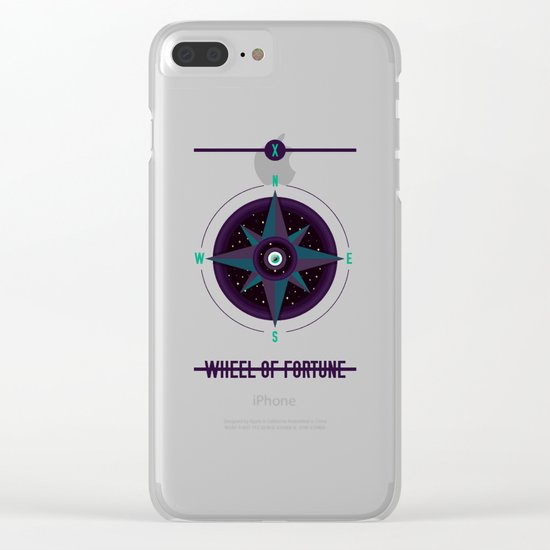 WHEEL OF FORTUNE Clear iPhone Case