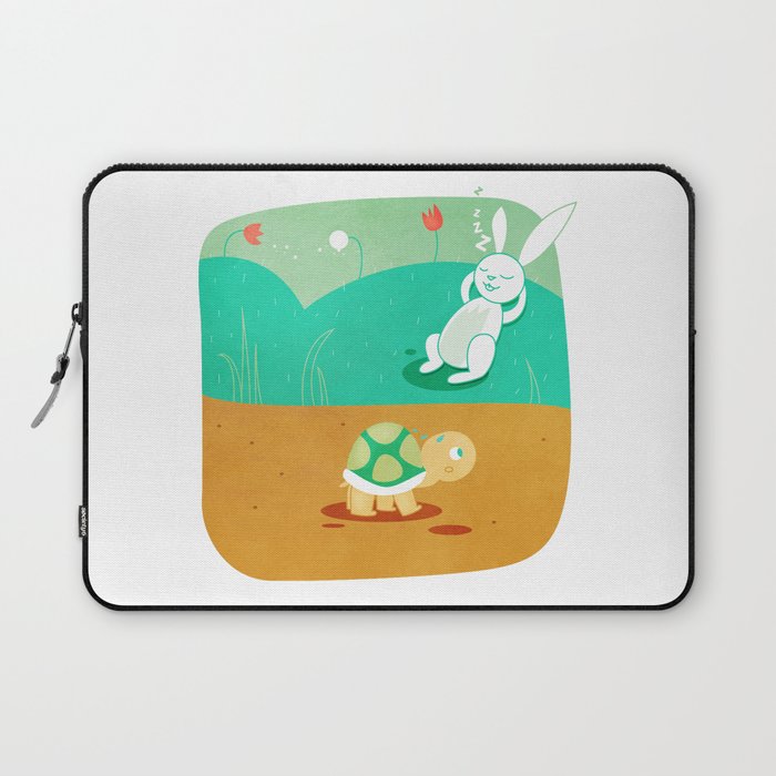 The Hare and the Tortoise Laptop Sleeve