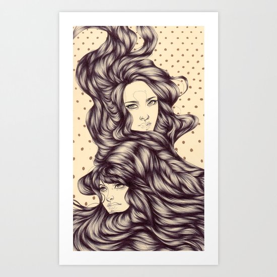 Hair Tide Art Print