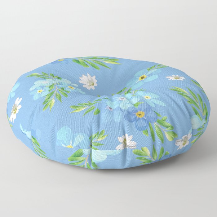 Myosotis pattern Floor Pillow