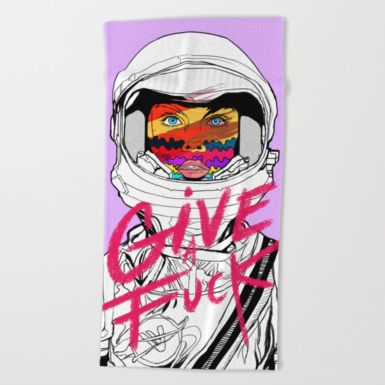 Give a Fuck Beach Towel