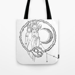 Cancer Zodiac Tote Bag