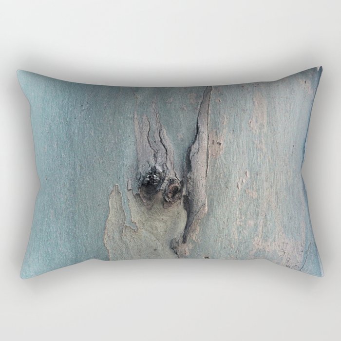 Eucalyptus Tree Bark and Wood Abstract Natural Texture 62 Rectangular Pillow