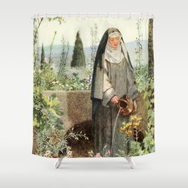 Saint Clare Of Assisi By Eleanor Fortesque Brickdale Shower Curtain
